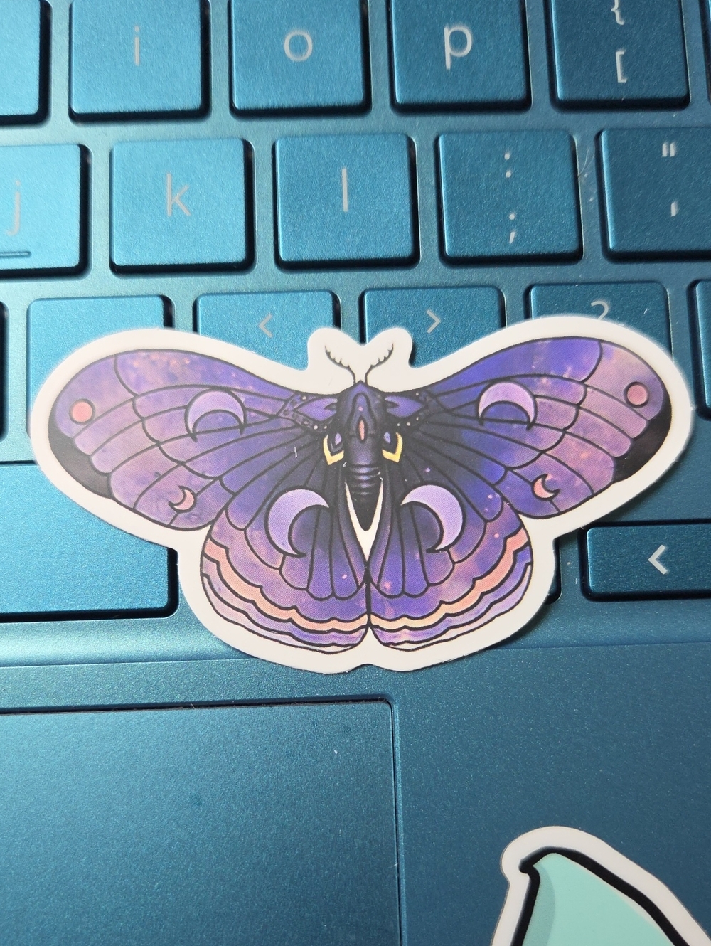 Purple Moth Wall Art Sticker - Unbranded